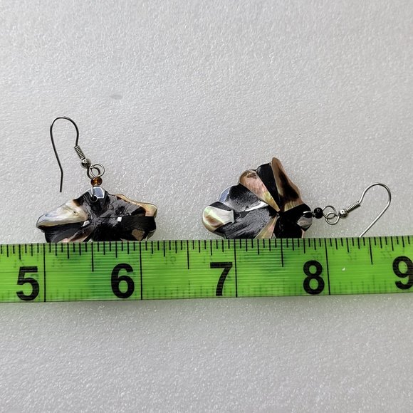 Wood Inspired Earrings - 4 Pairs of Small Light Elegant Boho Earrings - Picture 14 of 15